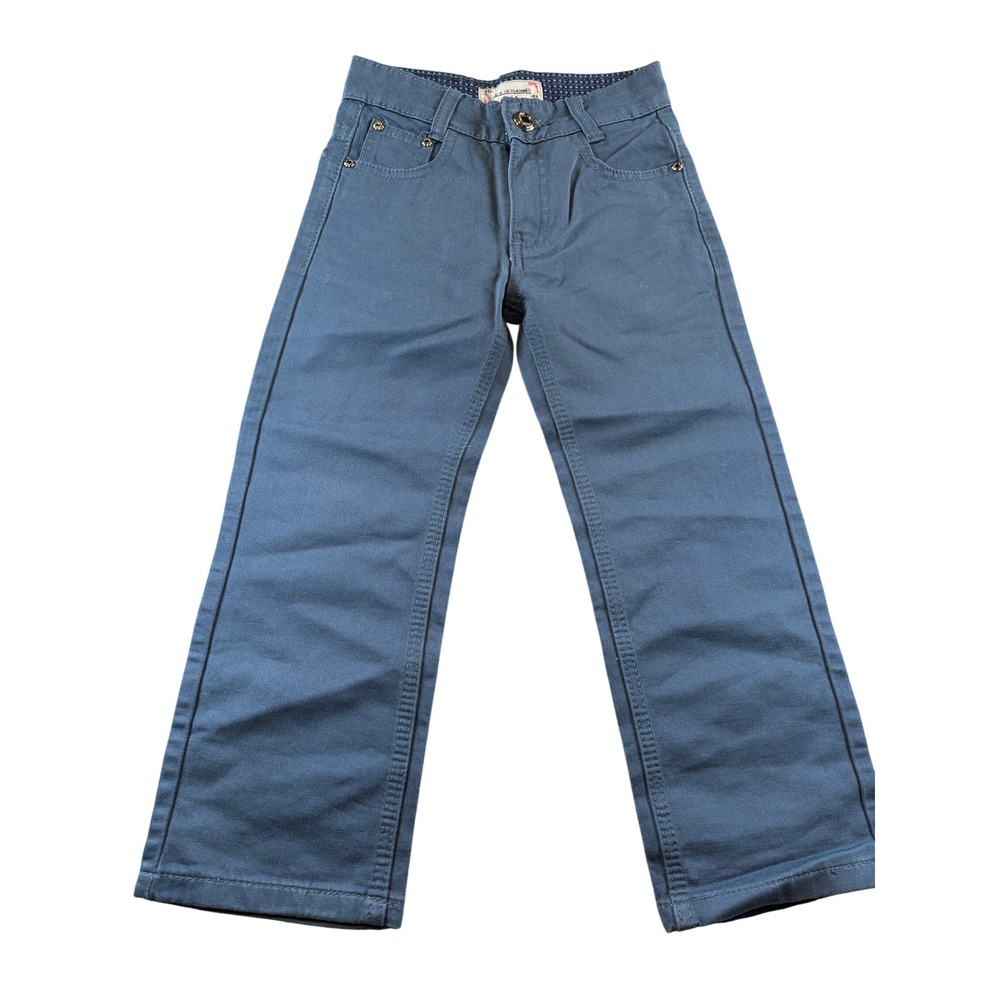 Ace of Diamond USA Boys Slate Blue Straight Leg Trousers Size 6 Five Pocket Pant